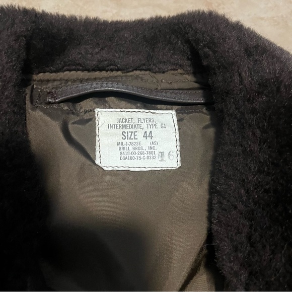 US Navy Issue Military Spec Type G-1 Leather Flight Jacket - Picture 2 of 5